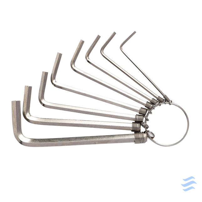 Hex Key Sets 1.5 6mm Deli Tools EDL3080 (silver) Screwdrivers