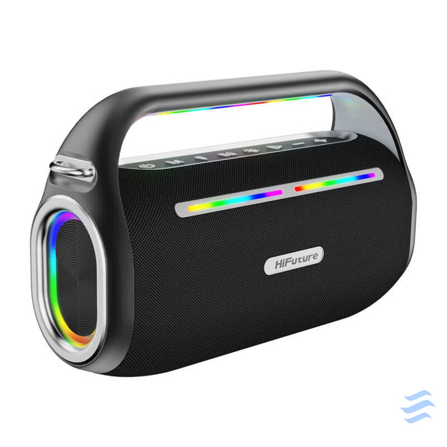 HiFuture Music Box 100 Bluetooth Speaker + 2 microphones (black) Bluetooth portable speakers