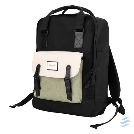 Himawari 1010 15.6’’ laptop backpack (black green) Bags cases backpacks