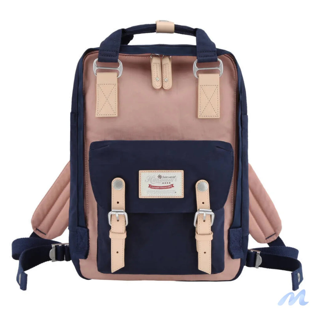 Himawari 188L 14'' laptop backpack (navy blue and pink)