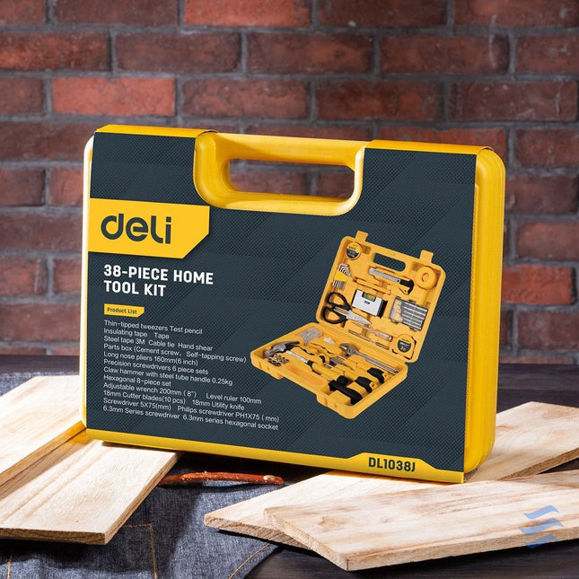 Household Tool Set 38 pcs Deli Tools EDL1038J Toolkits