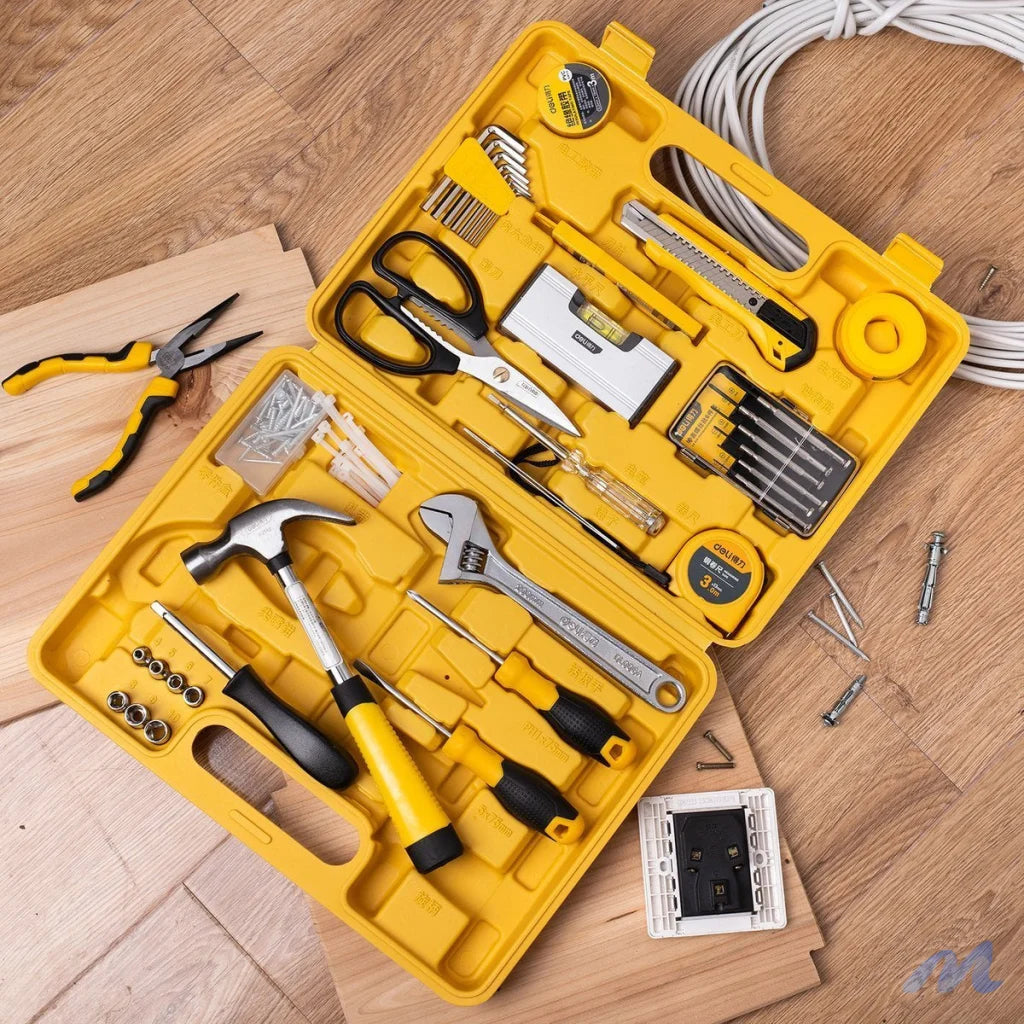 Household Tool Set 38 pcs Deli Tools EDL1038J