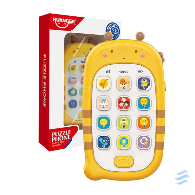 Huanger HE0536 toy phone with recording function (yellow) Educational and interactive