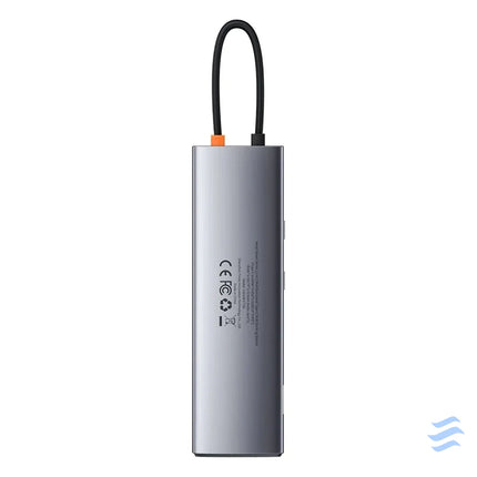Hub 11in1 Baseus Metal Gleam Series USB C to 3x USB 3.0 + 2x HDMI + USB C PD + Ethernet RJ45 + microSD/SD + VGA + AUX