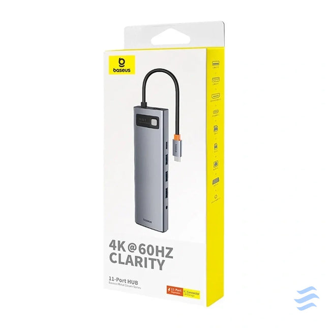 Hub 11in1 Baseus StarJoy Metal Glam Series USB C to HDMI + VGA + 3 x USB 3.0 + USB 2.0 + USB C PD + RJ45 + SD/TF
