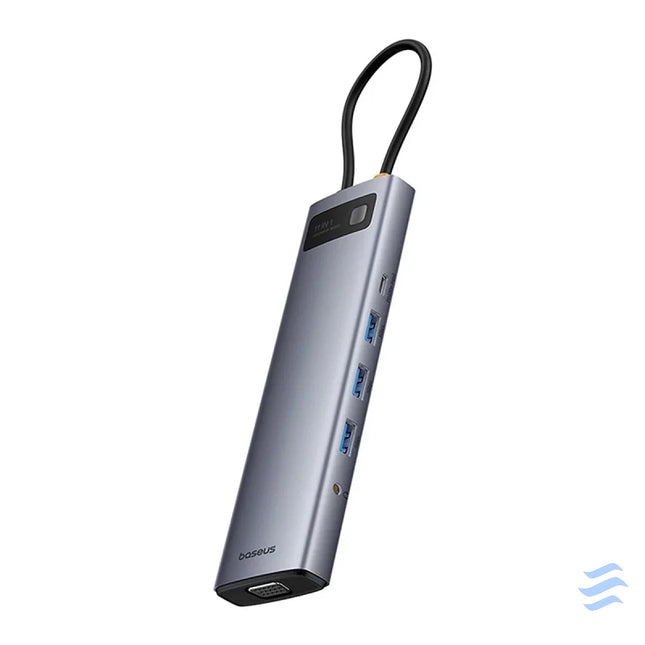 Hub 11in1 Baseus StarJoy Metal Glam Series USB C to HDMI + VGA + 3 x USB 3.0 + USB 2.0 + USB C PD + RJ45 + SD/TF
