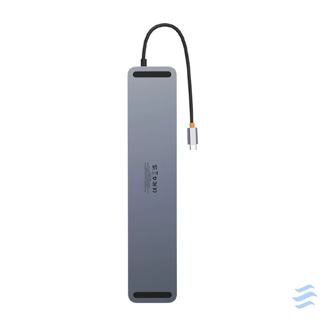 Hub 12w1 Baseus EliteJoy Gen2 series USB C do 2xHDMI + 3xUSB 3.0 + PD + DP + SD/TF + RJ45 + Type C + 3.5mm (dark grey)
