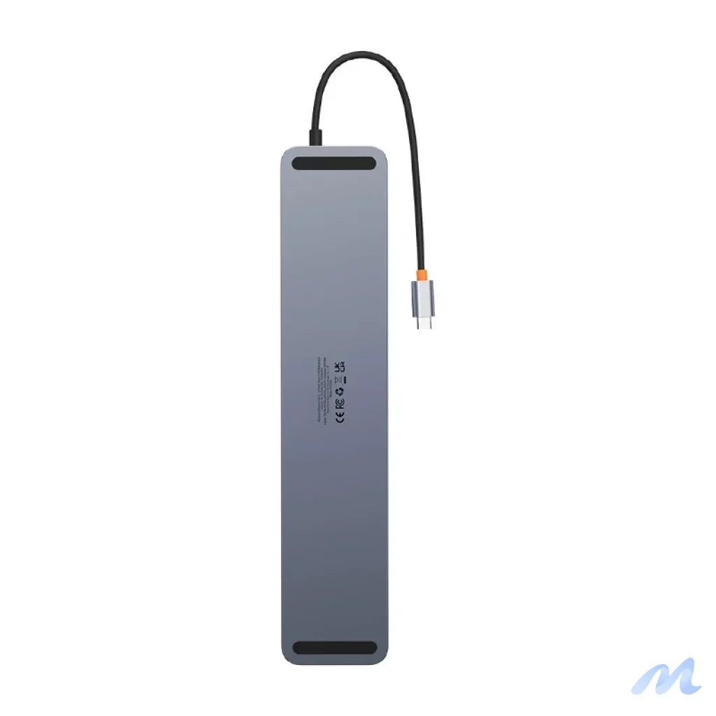 Hub 12w1 Baseus EliteJoy Gen2 series USB-C do 2xHDMI+ 3xUSB 3.0+ PD+ DP+ SD/TF+ RJ45+Type-C+ 3.5mm (dark grey)