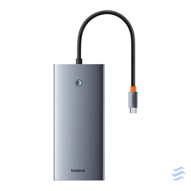 Hub 13in1 Baseus PortalJoy USB C to HDMI + DP + VGA + C + USB + PD + RJ45 + SD/TF + 3.5mm (grey) Hubs