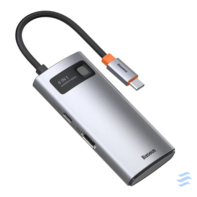 Hub 4in1 Baseus Metal Gleam Series USB C to USB 3.0 + USB 2.0 + HDMI + USB C PD Hubs