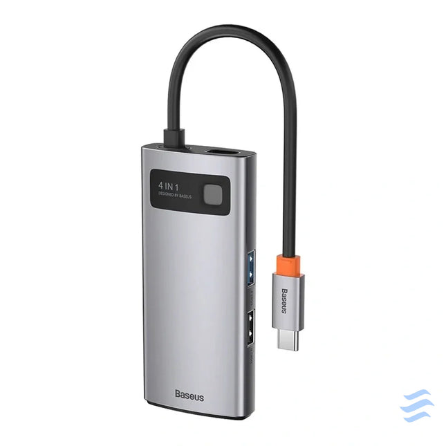 Hub 4in1 Baseus Metal Gleam Series USB C to USB 3.0 + USB 2.0 + HDMI + USB C PD Hubs