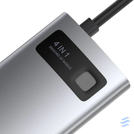 Hub 4in1 Baseus Metal Gleam Series USB C to USB 3.0 + USB 2.0 + HDMI + USB C PD Hubs