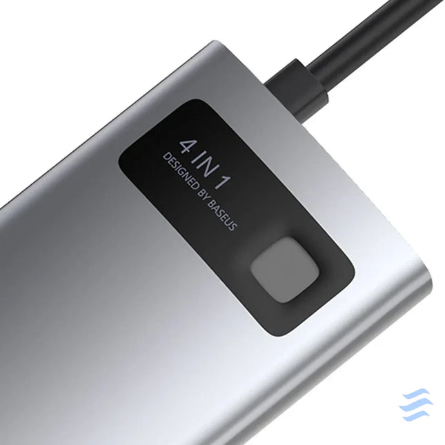 Hub 4in1 Baseus Metal Gleam Series USB C to USB 3.0 + USB 2.0 + HDMI + USB C PD Hubs