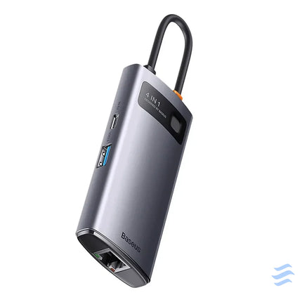 Hub 4in1 Baseus Metal Gleam Series USB C to 3x USB 3.0 + Ethernet RJ45 Hubs