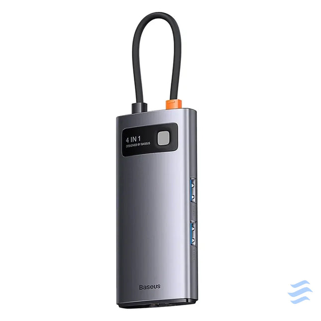 Hub 4in1 Baseus Metal Gleam Series USB C to 3x USB 3.0 + Ethernet RJ45 Hubs