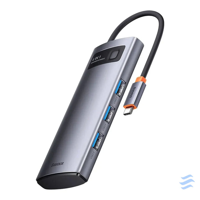Hub 4in1 Baseus Metal Gleam Series USB C to 4x USB 3.0 Hubs
