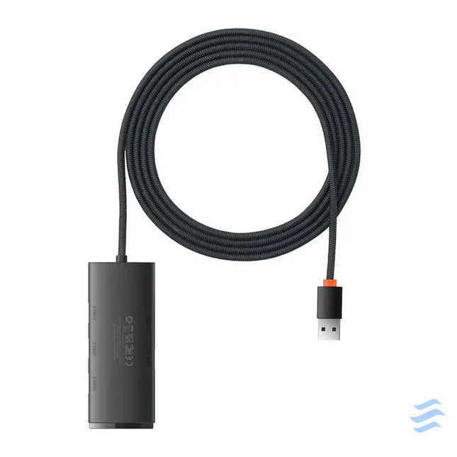 Hub 4w1 Baseus Lite Series USB do 4x USB 3.0 2m (czarny) Hubs