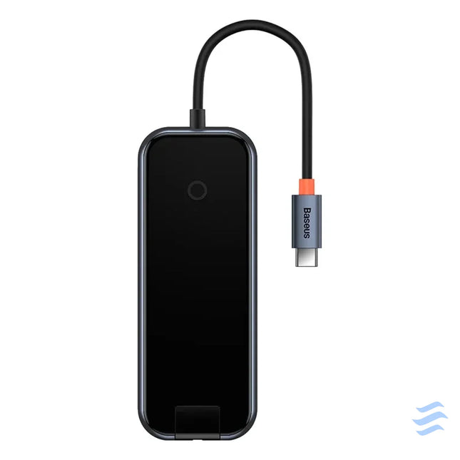 Hub 5in1 Baseus AcmeJoy series USB C to 2xUSB 3.0 + USB 2.0 + USB C PD + RJ45 (dark grey) Hubs
