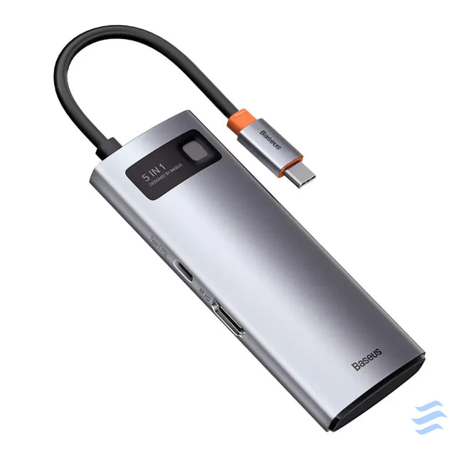 Hub 5in1 Baseus Metal Gleam Series USB C to 3x USB 3.0 + HDMI + USB C PD Hubs