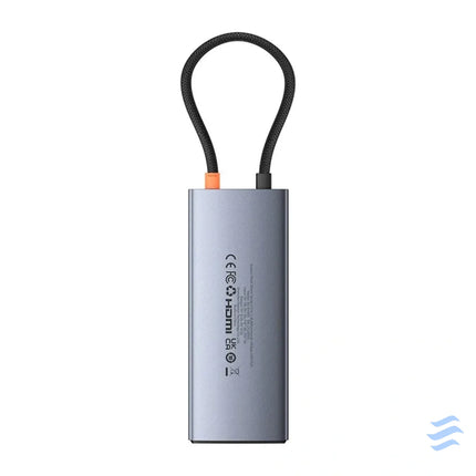 Hub 6in1 Baseus Metal Gleam 2 Series USB C to 2xUSB 3.0 + USB C + HDMI + USB C PD + Ethernet RJ45 Hubs
