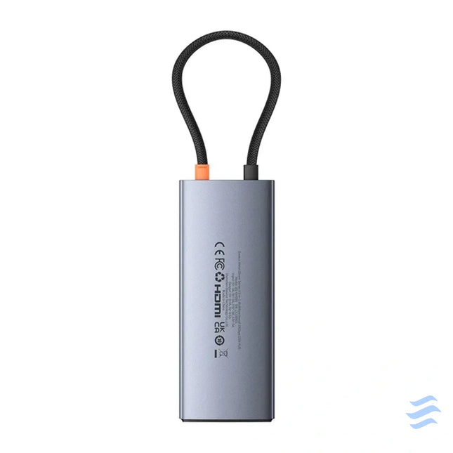 Hub 6in1 Baseus Metal Gleam 2 Series USB C to 2xUSB 3.0 + USB C + HDMI + USB C PD + Ethernet RJ45 Hubs