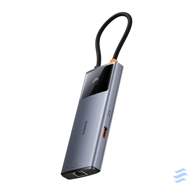 Hub 6in1 Baseus Metal Gleam 2 Series USB C to 2xUSB 3.0 + USB C + HDMI + USB C PD + Ethernet RJ45 Hubs