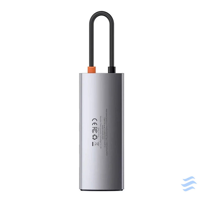 Hub 6in1 Baseus Metal Gleam Series USB C to 3x USB 3.0 + HDMI + USB C PD + Ethernet RJ45 Hubs