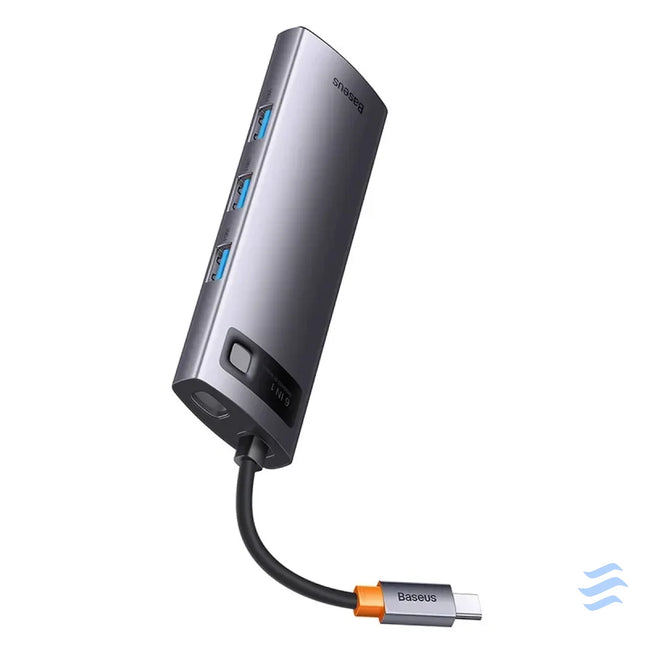 Hub 6in1 Baseus StarJoy Series USB C to 3x USB 3.0 + HDMI + USB C PD + RJ45 Hubs