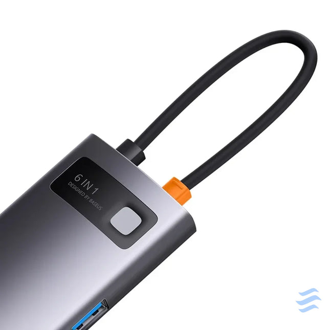 Hub 6in1 Baseus StarJoy Series USB C to 3x USB 3.0 + HDMI + USB C PD + RJ45 Hubs