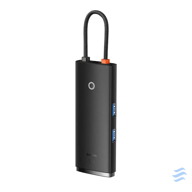 Hub 6w1 Baseus Lite Series USB C to 2x USB 3.0 + USB C PD + HDMI + SD/TF (black) Hubs