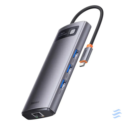 Hub 7in1 Baseus Metal Gleam Series USB C to 3x USB 3.0 + 2x HDMI + USB C PD + Ethernet RJ45 Hubs