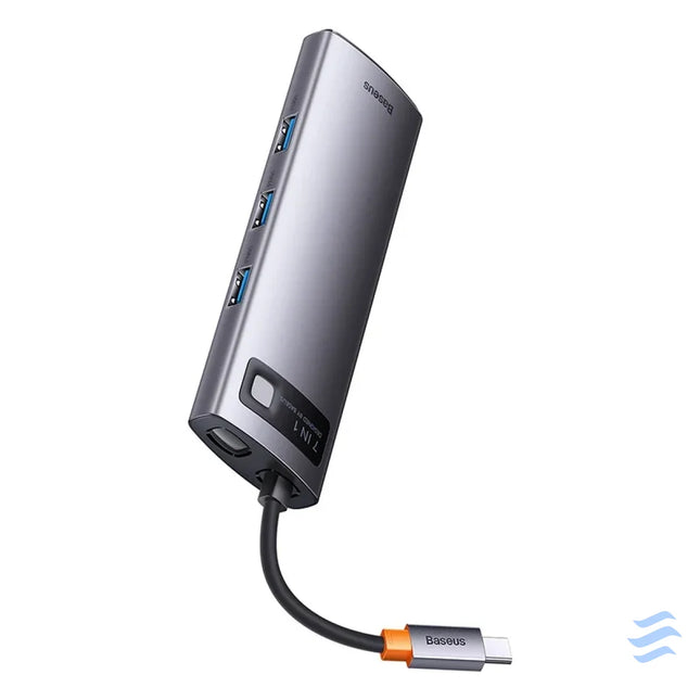 Hub 7in1 Baseus Metal Gleam Series USB C to 3x USB 3.0 + HDMI + USB C PD + VGA + Ethernet RJ45 Hubs