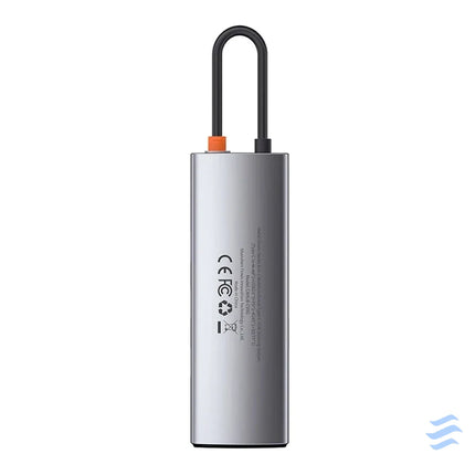 Hub 8in1 Baseus Metal Gleam Series USB C to 3x USB 3.0 + HDMI + USB C PD + Ethernet RJ45 + microSD/SD Hubs