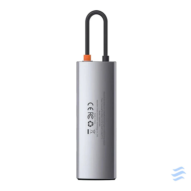 Hub 8in1 Baseus Metal Gleam Series USB C to 3x USB 3.0 + HDMI + USB C PD + Ethernet RJ45 + microSD/SD Hubs