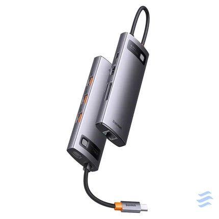 Hub 8in1 Baseus StarJoy Series USB C to 3x USB 3.1 + HDMI + USB C PD + RJ45 + microSD/SD Hubs