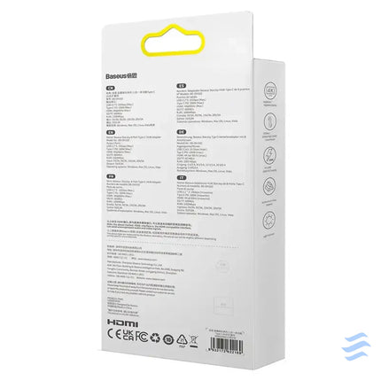 Hub 8in1 Baseus StarJoy Series USB C to 3x USB 3.1 + HDMI + USB C PD + RJ45 + microSD/SD Hubs