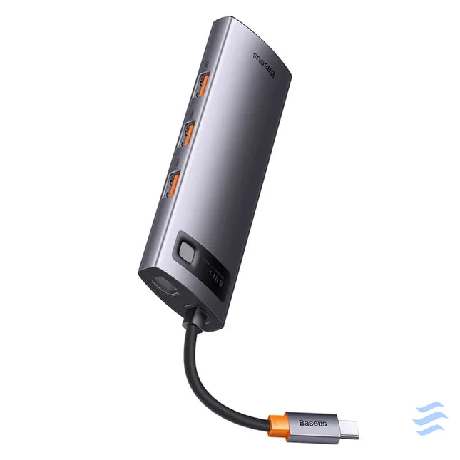 Hub 8in1 Baseus StarJoy Series USB C to 3x USB 3.1 + HDMI + USB C PD + RJ45 + microSD/SD Hubs