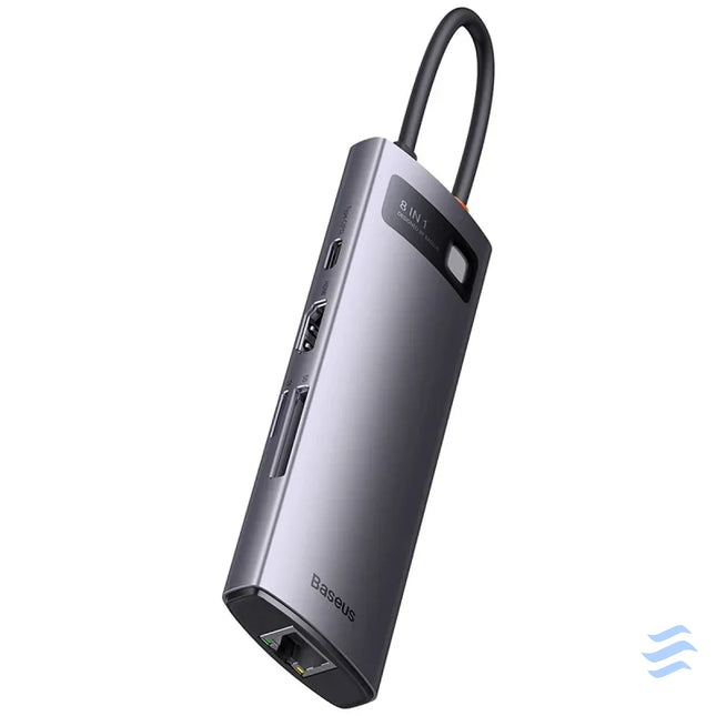 Hub 8w1 Baseus StarJoy Metal Glam Series USB C do HDMI + 3 x USB 3.0 + USB C PD + RJ45 + SD/TF Hubs