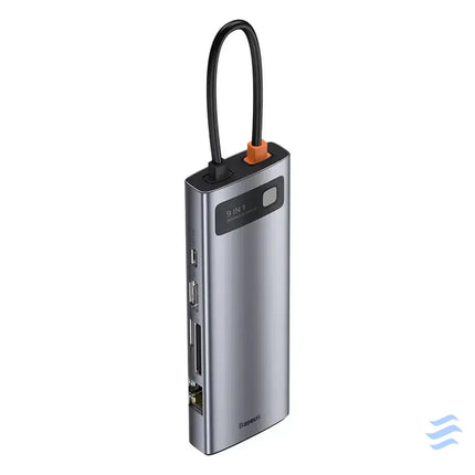 Hub 9in1 Baseus Metal Gleam Series USB C to 3x USB 3.0 + HDMI + USB C PD + Ethernet RJ45 + microSD/SD + VGA Hubs
