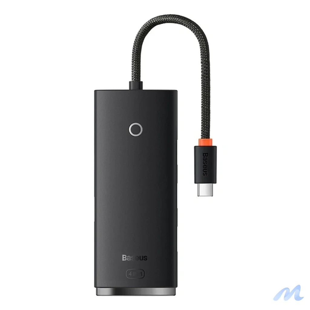 HUB  Adapter 4-Port USB-C Baseus OS-Lite 25cm (Black)