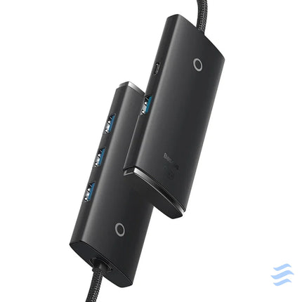 HUB Adapter 4 Port USB C Baseus OS Lite 25cm (Black) Hubs