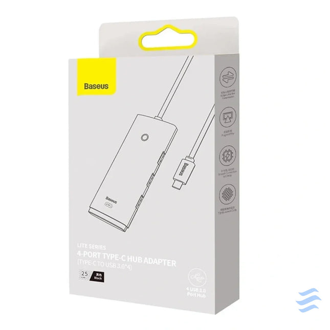HUB Adapter 4 Port USB C Baseus OS Lite 25cm (Black) Hubs