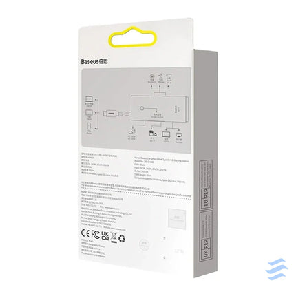 Hub Baseus OS Lite 6 Port (Type C to HDMI + USB3.0*2 + PD + SD/TF) (black Hubs