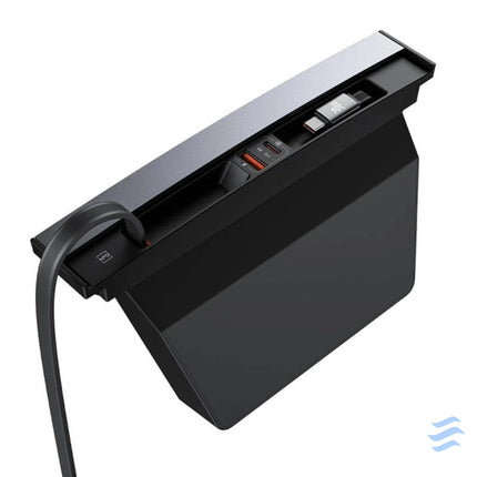 Hub Baseus T Space with USB C to USB C cables for Tesla Cars (black) Hubs