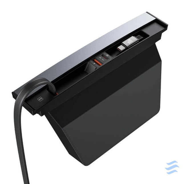 Hub Baseus T Space with USB C to USB C cables for Tesla Cars (black) Hubs