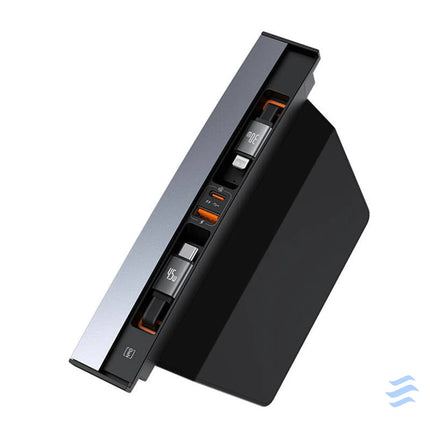 Hub Baseus T Space with USB C to lightning cables for Tesla Cars (black) Hubs