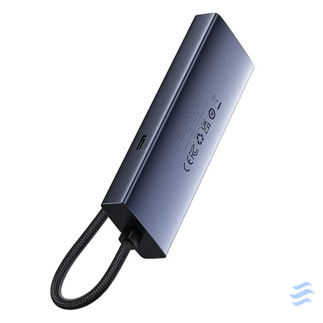 Hub Baseus UltraJoy Series Lite 4 Port (USB to USB 3.0*3 + RJ45*1 + USB C 5V) (gray) Hubs