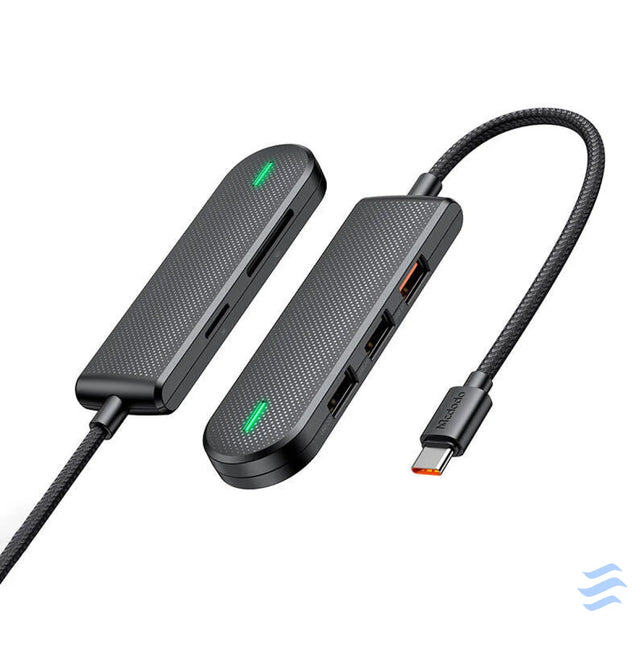 Hub USB C Mcdodo HU 1430 5w1 (USB2.0*3,USB3.0*1,SD/TF) Hubs