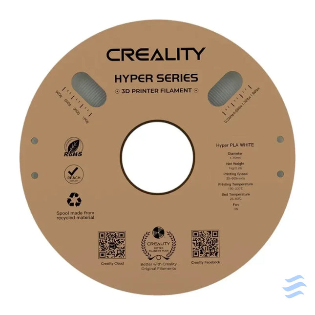 Hyper PLA Filament Creality (White) Filaments