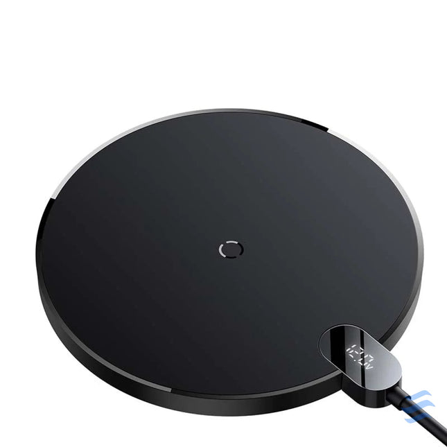 Inductive wireless charger Baseus Digital LED 15W (black) Wireless chargers